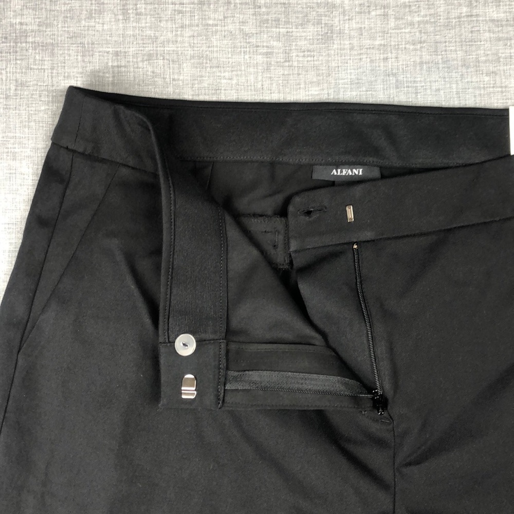 Only One Left! Size 16W Alfani Black & White Skinny Ankle Pants Plus Size - Picture 3 of 6